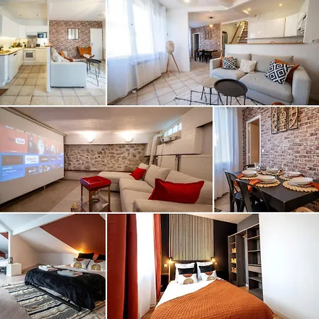 Maison De Brique- Cinema Room-baby-foot - 10min A Pieds Gare Rer A- Tres Proche Arena La Defense Et Paris Houilles